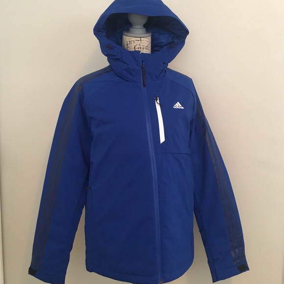 adidas blue winter jacket